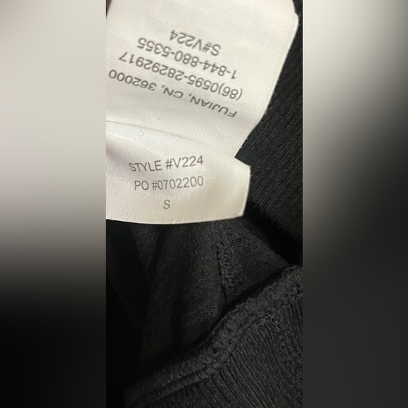 Vuori Ponto Performance Black Heather Crew Neck Pullover Sweater Shirt Small - Picture 5 of 5